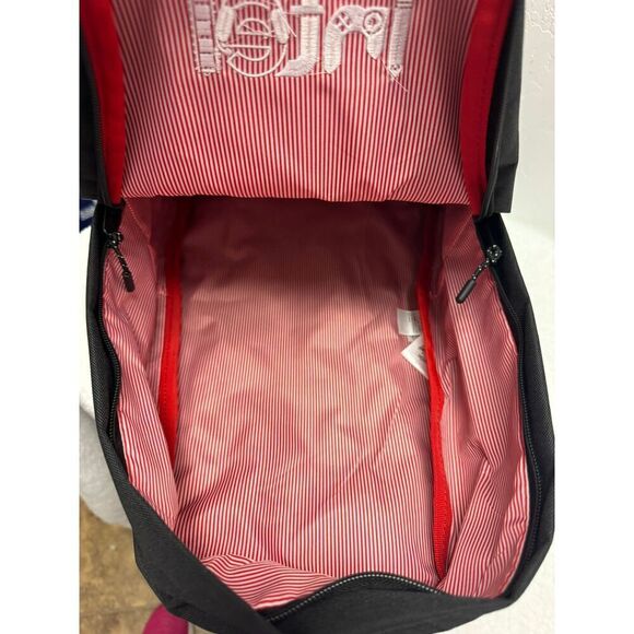 Herschel Black Classic Backpack Front Pocket Intel Logo 100 Polyester Size OS - Picture 8 of 9